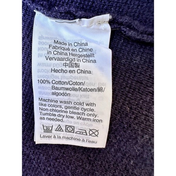 J Crew Mercantile Jacket XXS navy Blue Knit Blazer Shaket Style G9309 - Picture 8 of 10